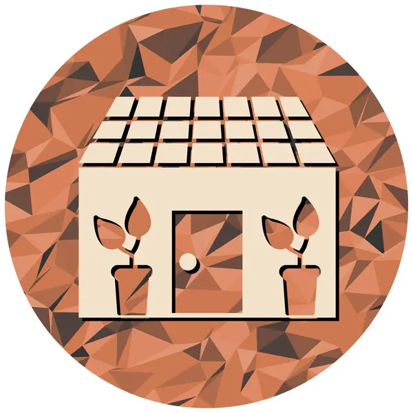 Moda Biçimli Ev Simgesi İzole Arkaplan