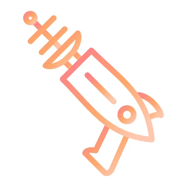 Space Gun Moderne Icon Vektor Illustration — Stockvektor