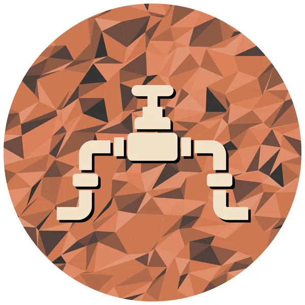 Bir su damlası simgesinin vektör illüstrasyonu