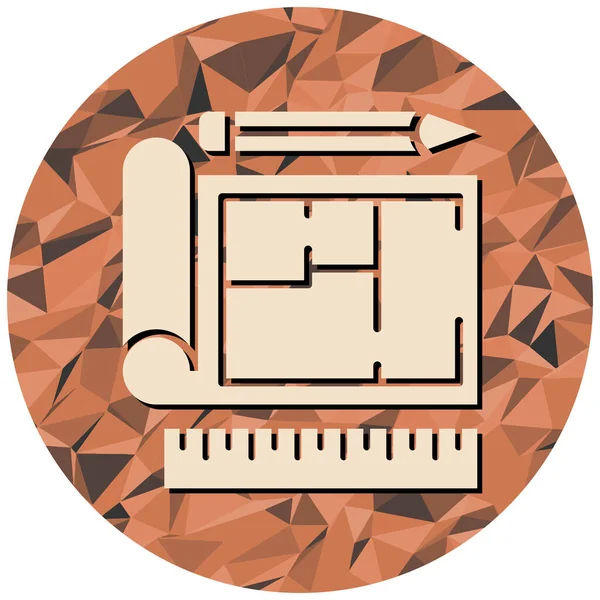 Modern bir grafik simgesinin vektör illüstrasyonu