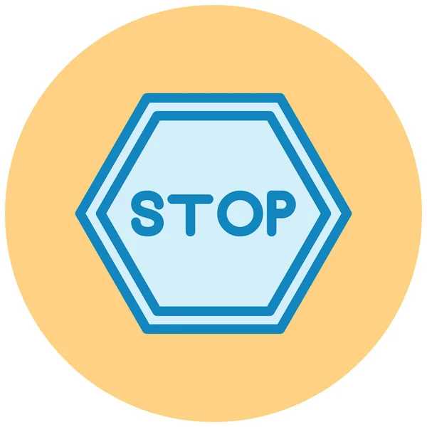 Warning Sign Icon Vector Illustration — Stock Vector