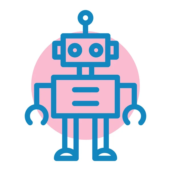 Icono Del Robot Ilustración Vectorial — Vector de stock