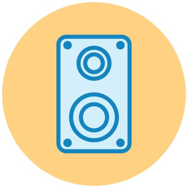 Konuşmacı. Web simgesi basit illüstrasyon