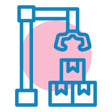 Vinç. Web simgesi basit illüstrasyon