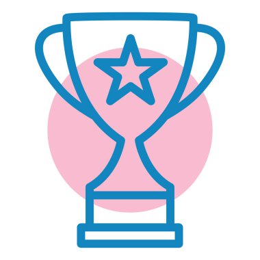 Kupa. Web simgesi basit illüstrasyon