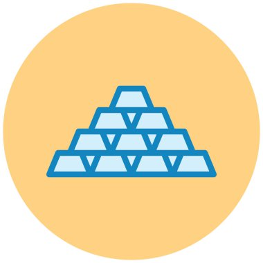 Altın külçeler. Basit tasarım