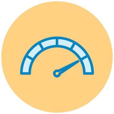 hız metre simgesi, vektör illüstrasyonu