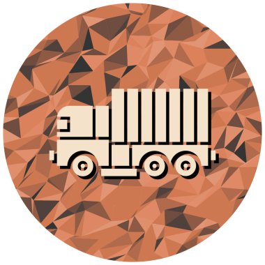 Bir kamyonun vektör çizimi