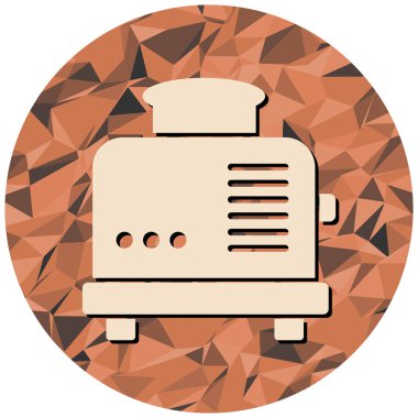 Tost makinesi ikonu. vektör illüstrasyonu