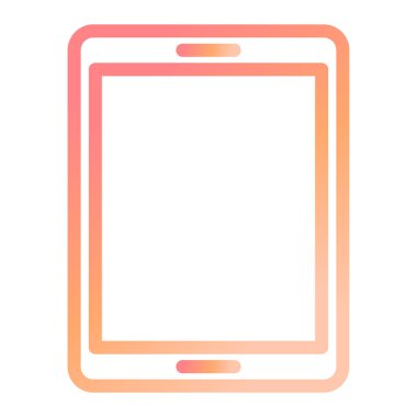 Tablet modern simge vektör çizimi