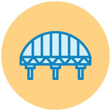 Köprü. Web simgesi basit illüstrasyon