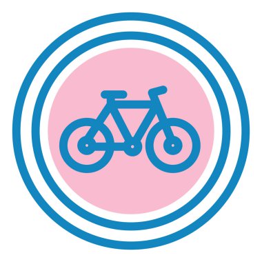 bisiklet ikonu vektör illüstrasyonu