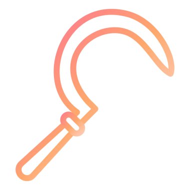 Orak. Web simgesi basit illüstrasyon