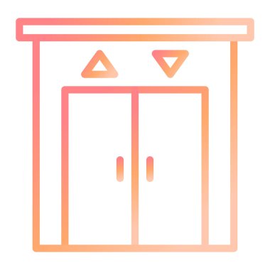 asansör modern ikon vektör illüstrasyonu 