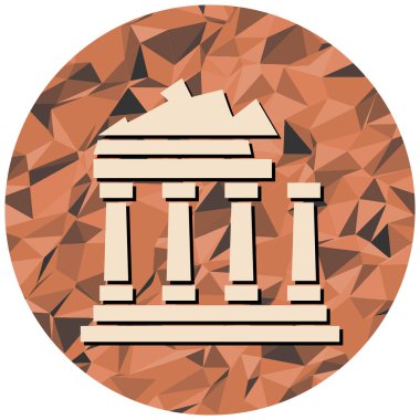 Modern yapı simgesinin vektör illüstrasyonu