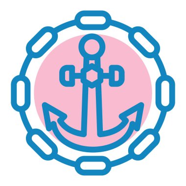 Çapa. Web simgesi basit illüstrasyon