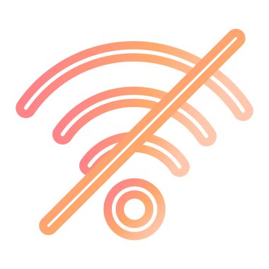 Wi-Fi sinyal vektör çizimi yok