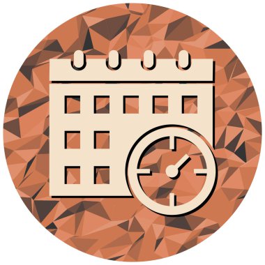 Beyaz arkaplanda izole edilmiş düz stil saat simgesi. zaman sembolü