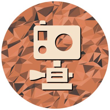 Kamera. Web simgesi basit illüstrasyon