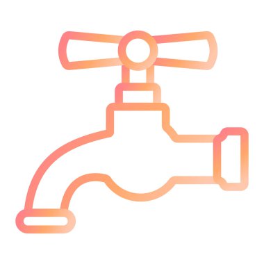 musluk suyu. vektör çizim