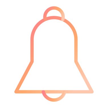 Uyarı Bell modern simge vektör illüstrasyonu 