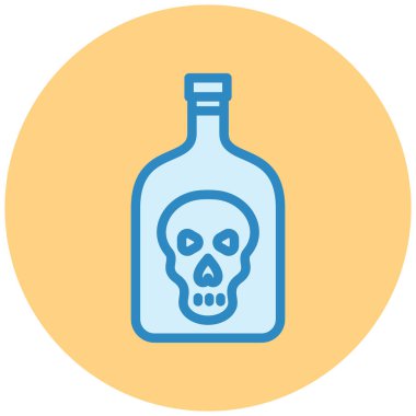 Kafatası. Web simgesi basit tasarım