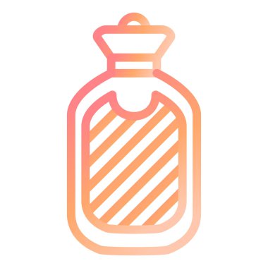 sıcak su simgesi, vektör illüstrasyonu basit tasarım