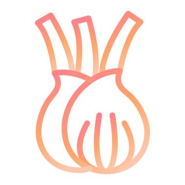 Fennel modern ikon vektör illüstrasyonu