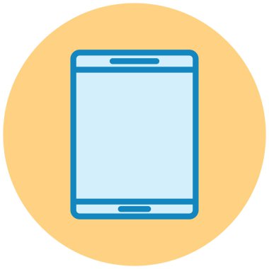 Cep telefonu. Web simgesi basit illüstrasyon