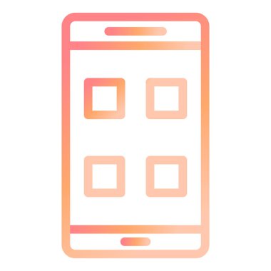 Uygulamalar. Web simgesi basit illüstrasyon 