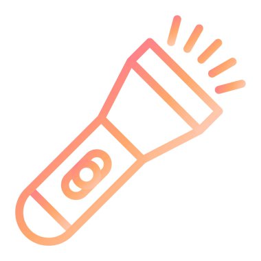 Flashlight modern ikon vektör çizimi