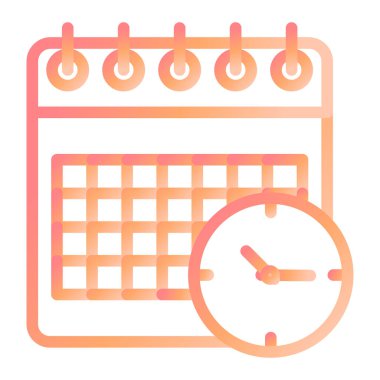 Takvim simgesi, vektör çizimi