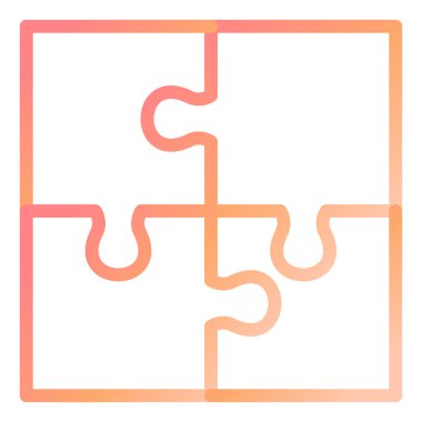 Bulmaca simgesi vektör çizimi