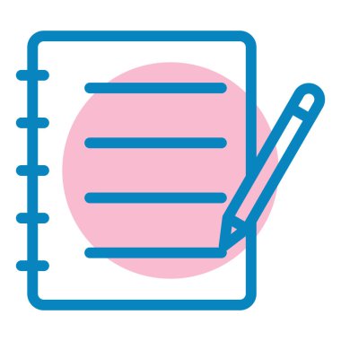 Not defteri. Web simgesi basit tasarım