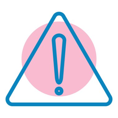 ünlem işareti simgesi, vektör illüstrasyonu