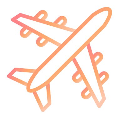 Uçak. Web simgesi basit illüstrasyon