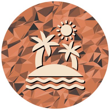 Kumsal. Web simgesi basit illüstrasyon