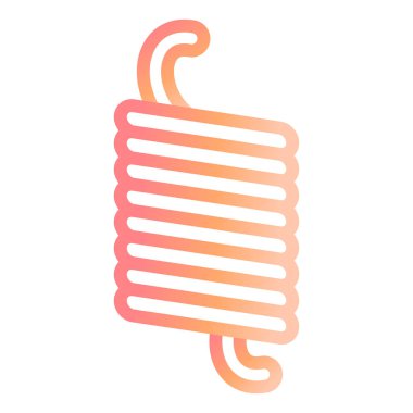 Elastik Bahar modern ikon vektör illüstrasyonu 