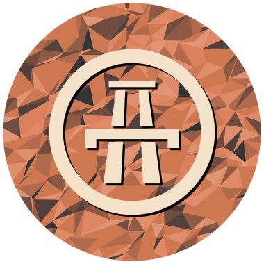 Modern yol simgesinin vektör illüstrasyonu