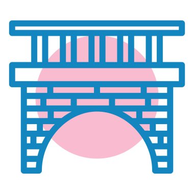 Bina. Web simgesi basit illüstrasyon