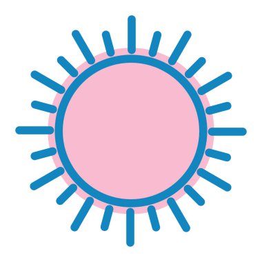 Güneş Simgesi Vektör illüstrasyonu