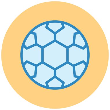 Futbol Topu Düz Vektör Simgesi