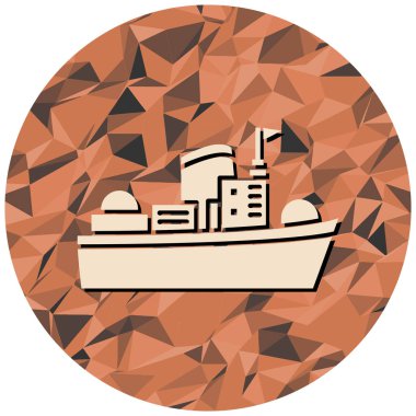 Bir geminin vektör çizimi