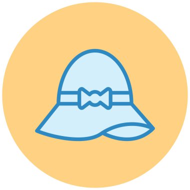 Şapka. Web simgesi basit illüstrasyon