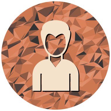 Erkek ikonu. düz dizayn biçimi 10