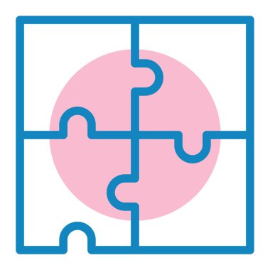 Bulmaca. Web simgesi basit illüstrasyon