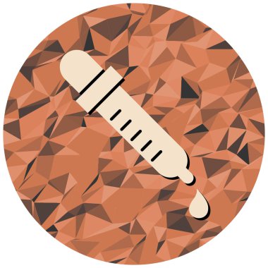 Bırakma simgesi, vektör illüstrasyonu basit tasarım