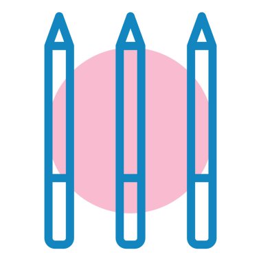 Kalemler. Web simgesi basit illüstrasyon