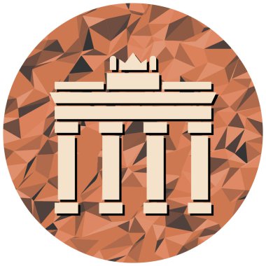 Bir bina simgesinin vektör illüstrasyonu