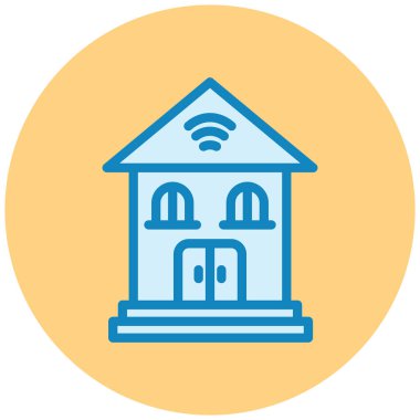 Modern yapı simgesinin vektör illüstrasyonu